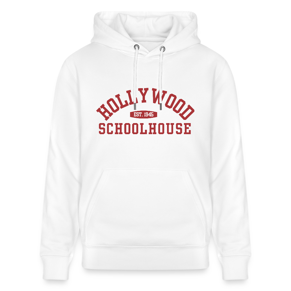 HSH Est. 1945 Unisex Pullover Hoodie (Burgundy letters) - white