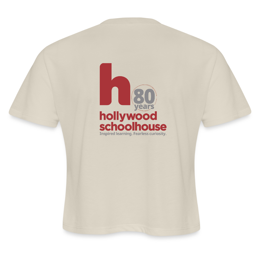 HSH 80th Anniversary Women's Cropped T-Shirt - dust