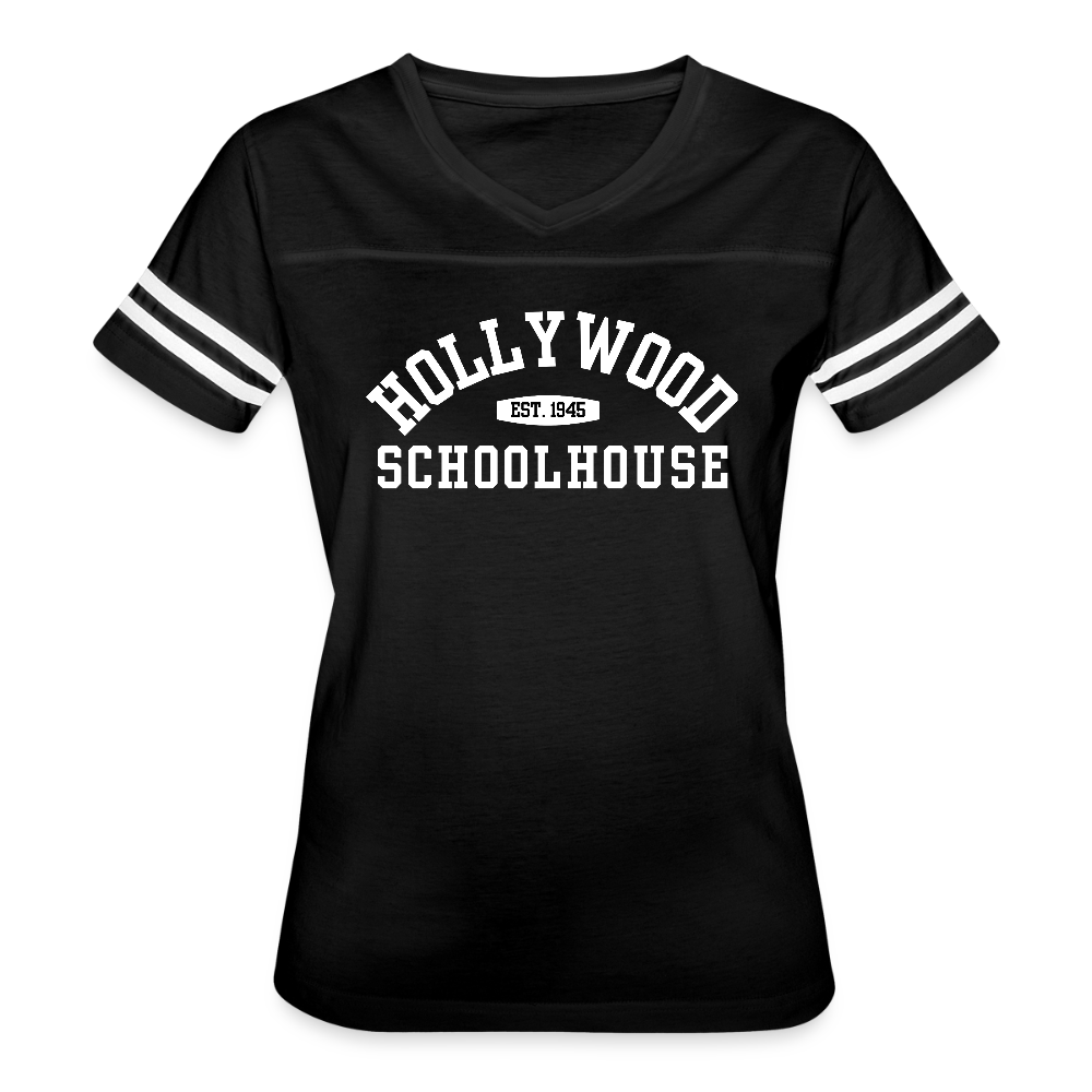 HSH Est. 1945 Women's Sport Stripe Tee - black/white