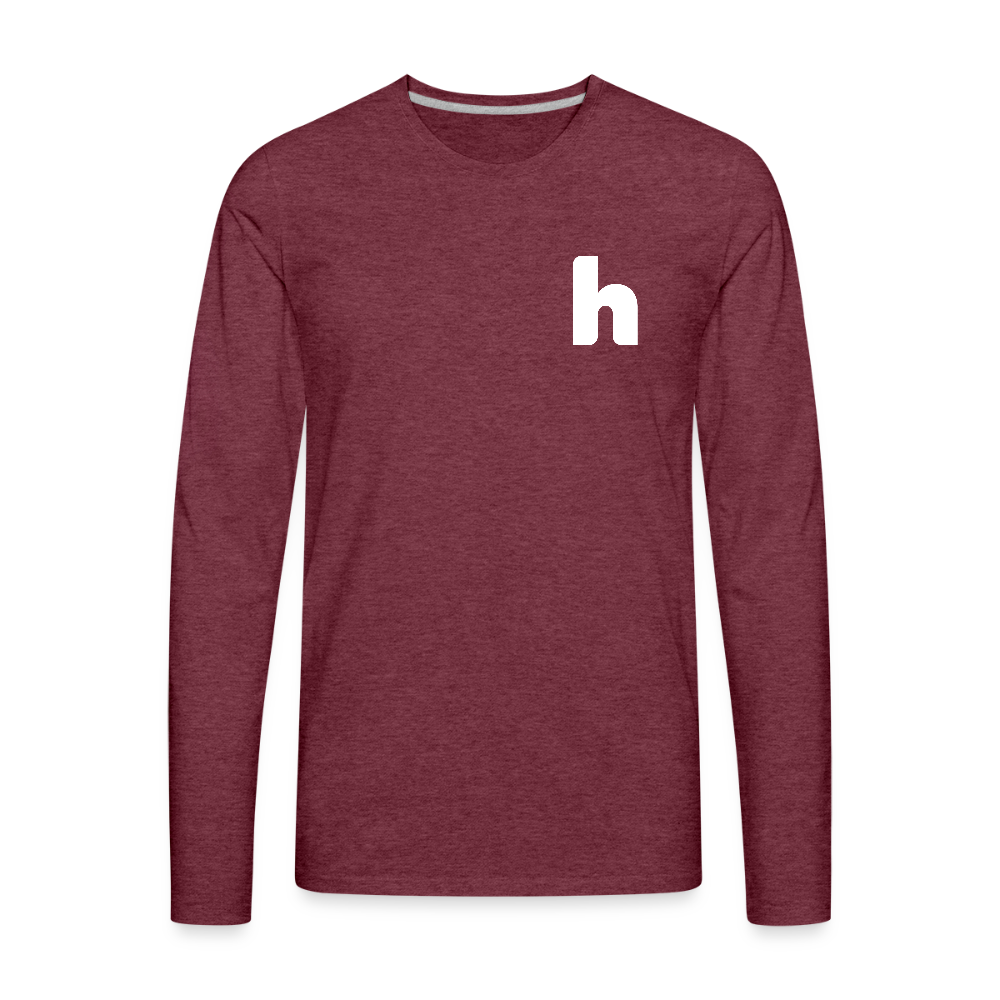HSH 80th Anniversary Men's Long Sleeve T-Shirt - heather burgundy