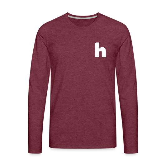 HSH 80th Anniversary Men's Long Sleeve T-Shirt - heather burgundy