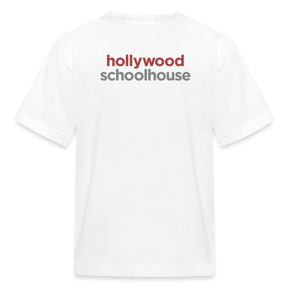 Youth Big H T-Shirt (Color Text) - white