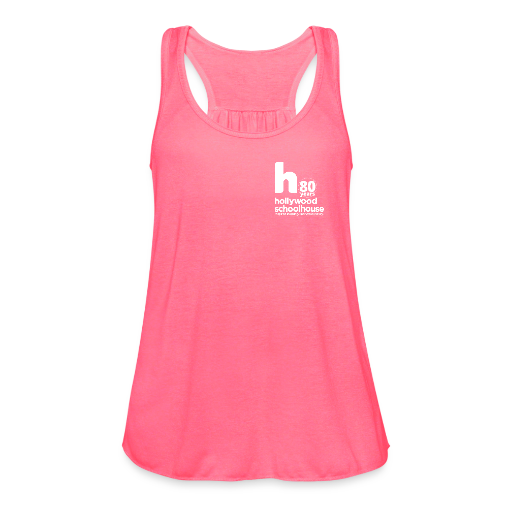 HSH 80th Anniversary Women's Flowy Tank Top - neon pink