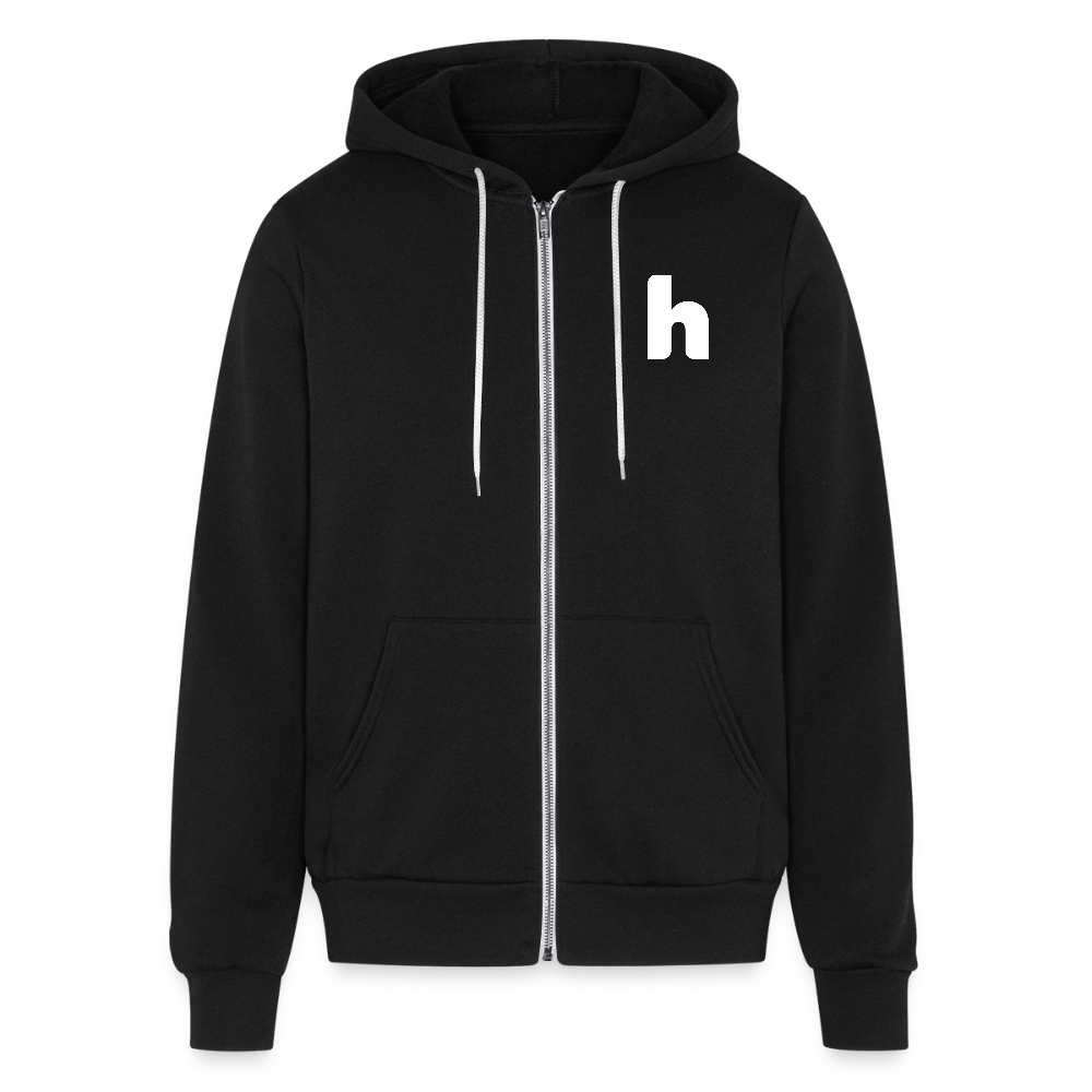 Unisex Full Zip Hoodie - black