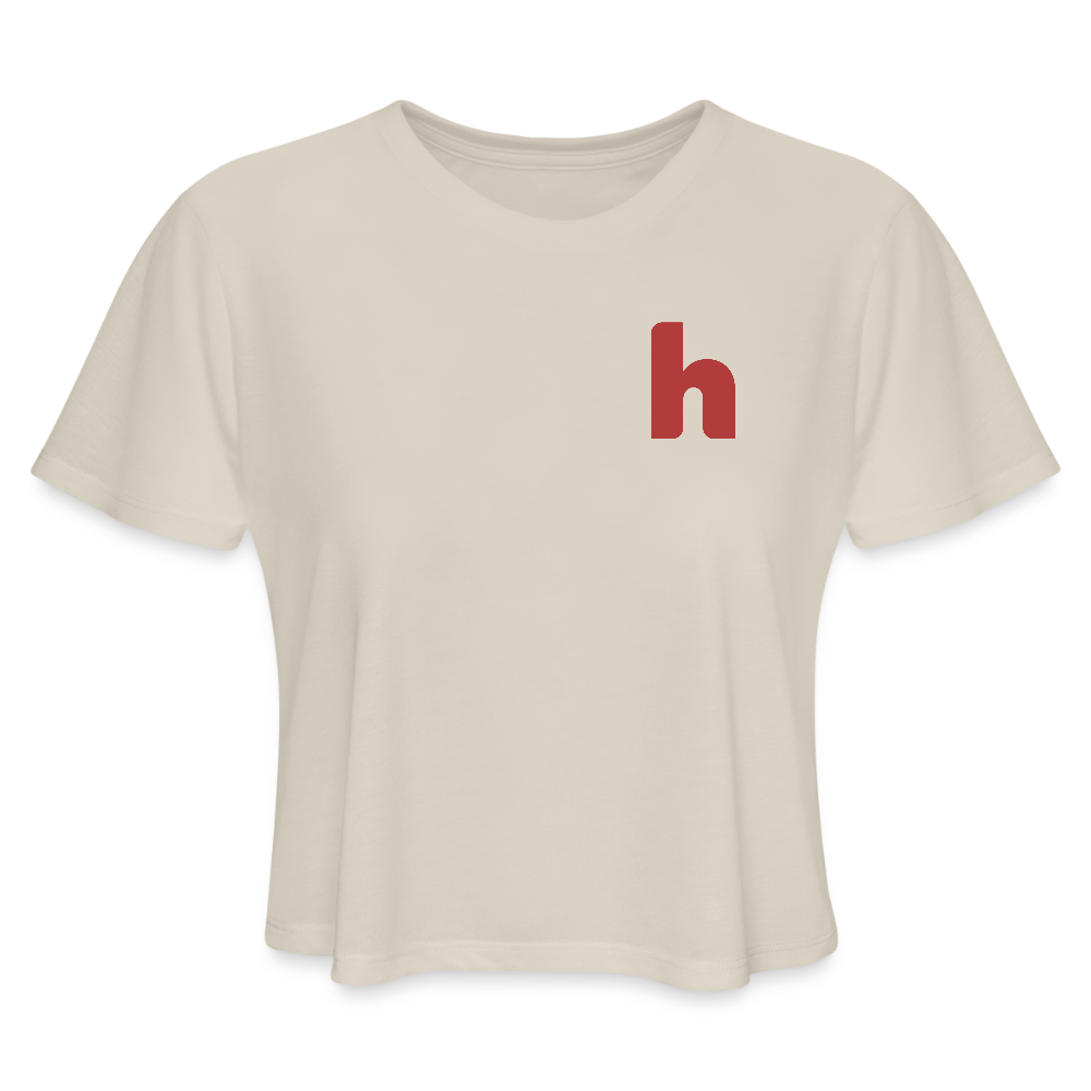 HSH 80th Anniversary Women's Cropped T-Shirt - dust