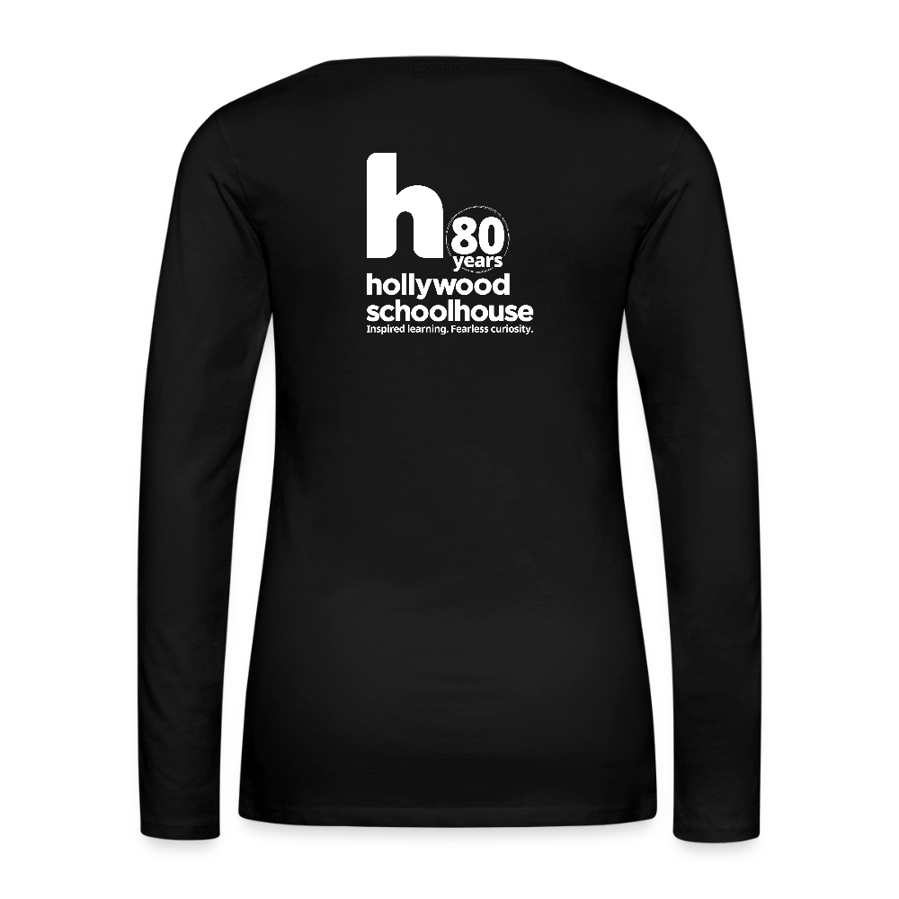 HSH 80th Anniversary Women's Slim Fit Long Sleeve T-Shirt - black