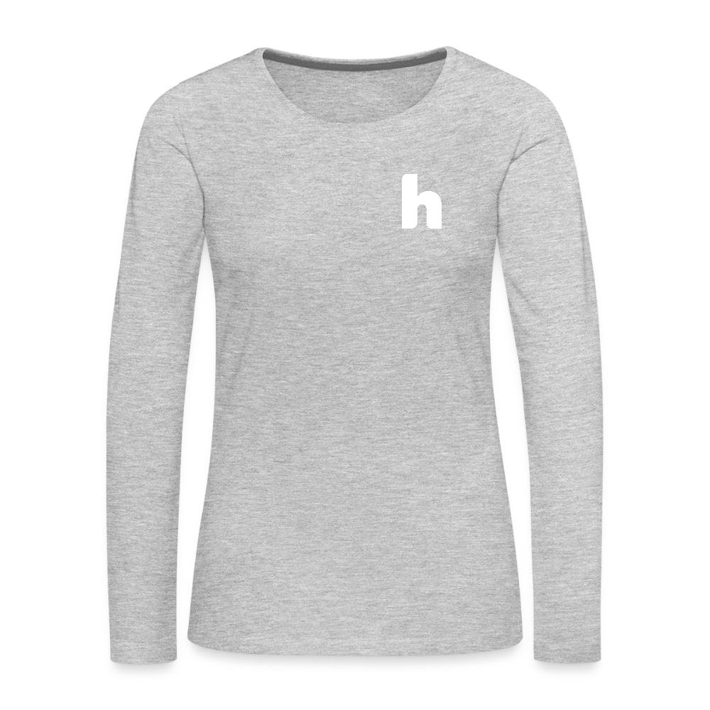 HSH 80th Anniversary Women's Slim Fit Long Sleeve T-Shirt - heather gray