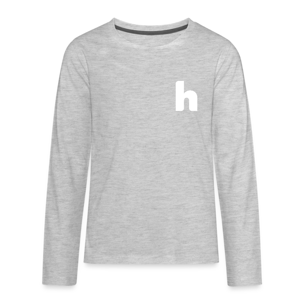 HSH 80th Anniversary Kids Long Sleeve T-Shirt - heather gray