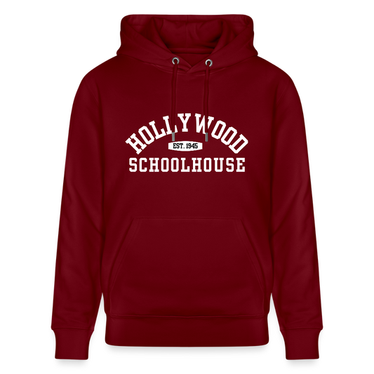 HSH Est. 1945 Unisex Pullover Hoodie (White letters) - burgundy