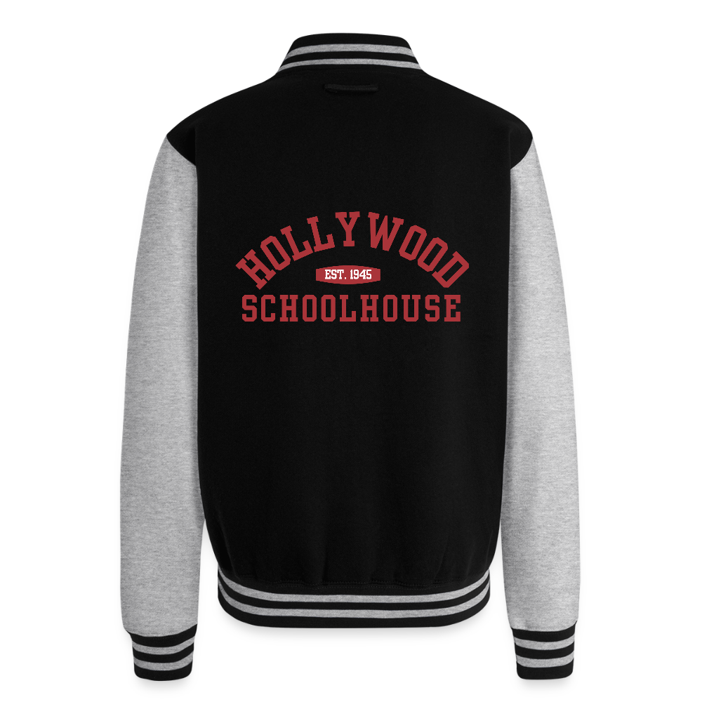 HSH Varsity Letterman Jacket - black/heather grey