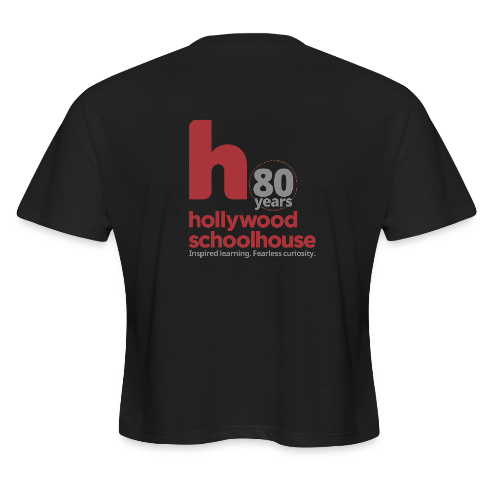 HSH 80th Anniversary Women's Cropped T-Shirt - black