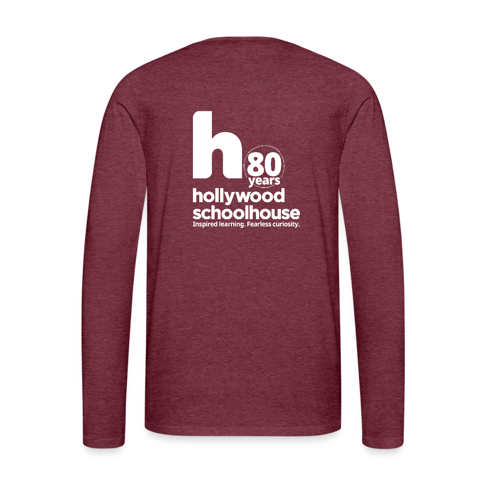 HSH 80th Anniversary Men's Long Sleeve T-Shirt - heather burgundy