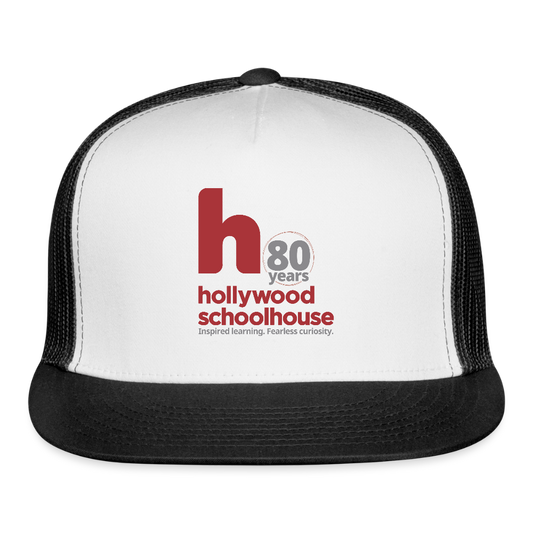 HSH 80th Anniversary Trucker Hat (Red Logo) - white/black