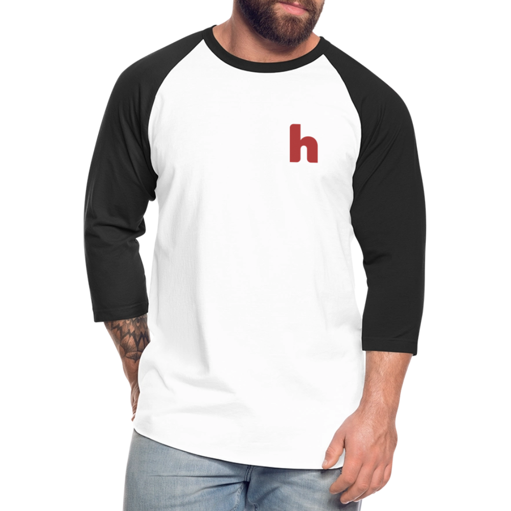 HSH 80th Anniversary Unisex Baseball Shirt - white/black