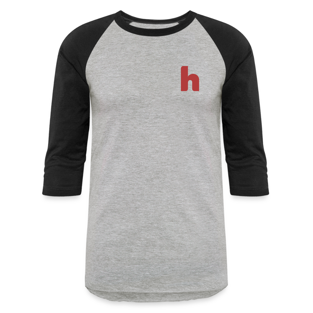HSH 80th Anniversary Unisex Baseball Shirt - heather gray/black
