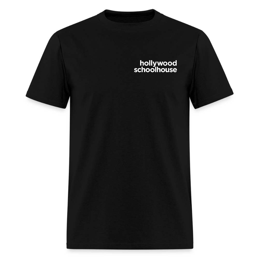 Men's T-Shirt (White Text) - black