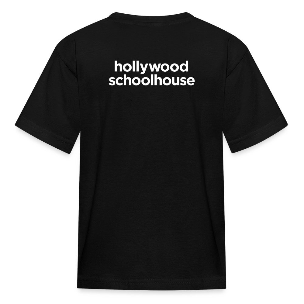 Youth Big H T-Shirt (White Text) - black