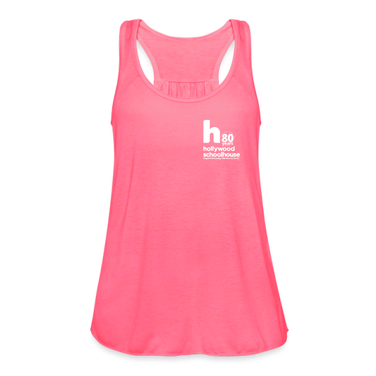HSH 80th Anniversary Women's Flowy Tank Top - neon pink