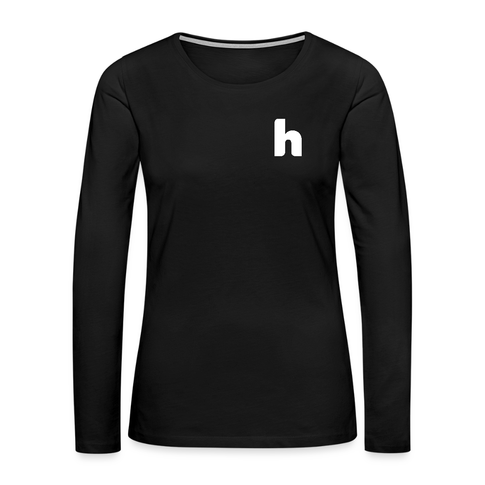 HSH 80th Anniversary Women's Slim Fit Long Sleeve T-Shirt - black