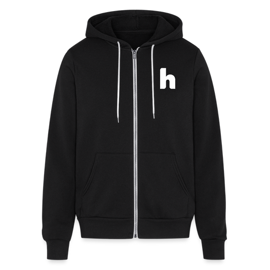 Unisex Full Zip Hoodie - black