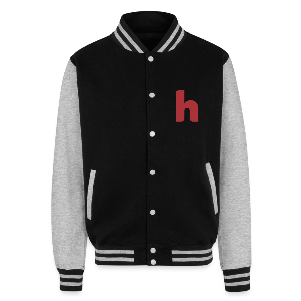 HSH Varsity Letterman Jacket - black/heather grey