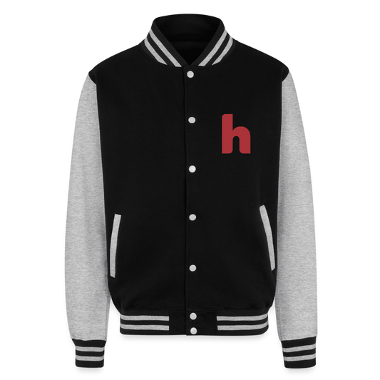 HSH Varsity Letterman Jacket - black/heather grey