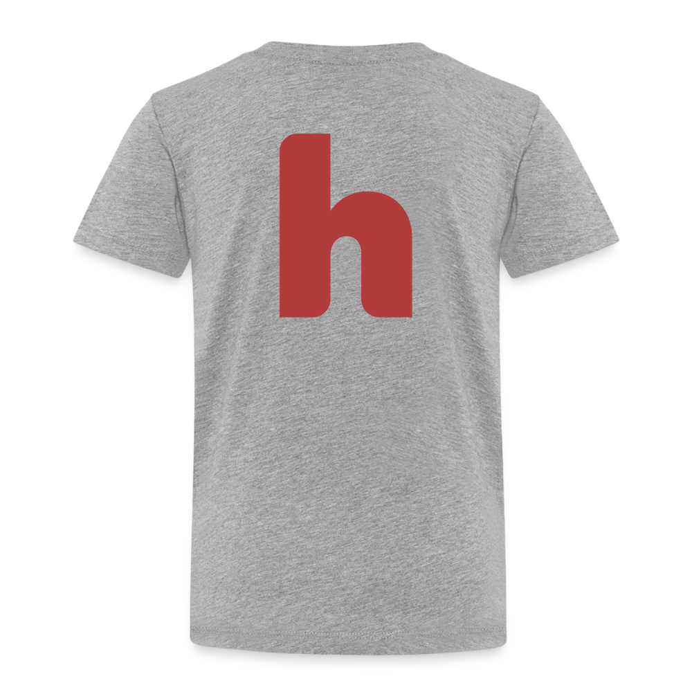 Toddler T-Shirt (Color Text) - heather gray