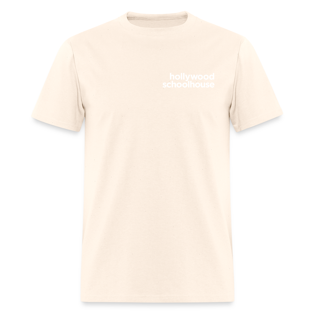 Men's T-Shirt (White Text) - natural