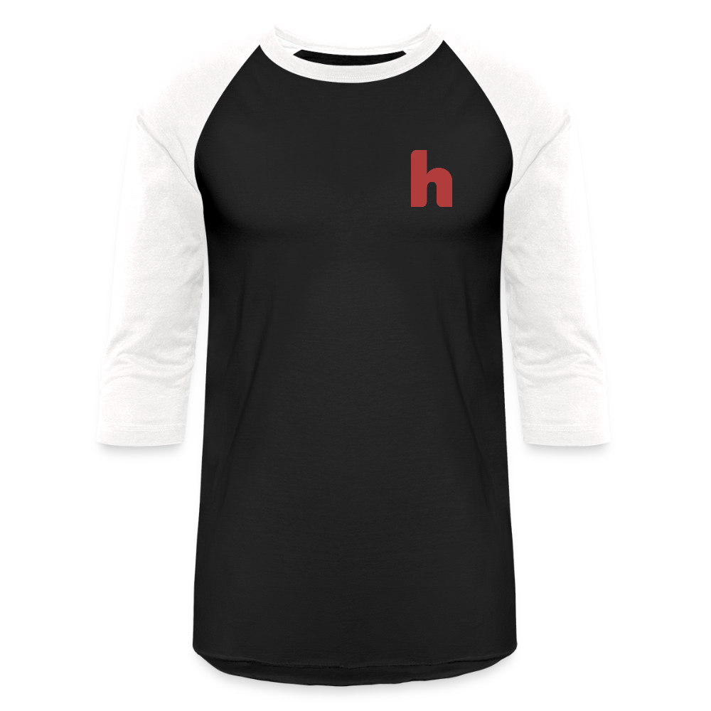 HSH 80th Anniversary Unisex Baseball Shirt - black/white