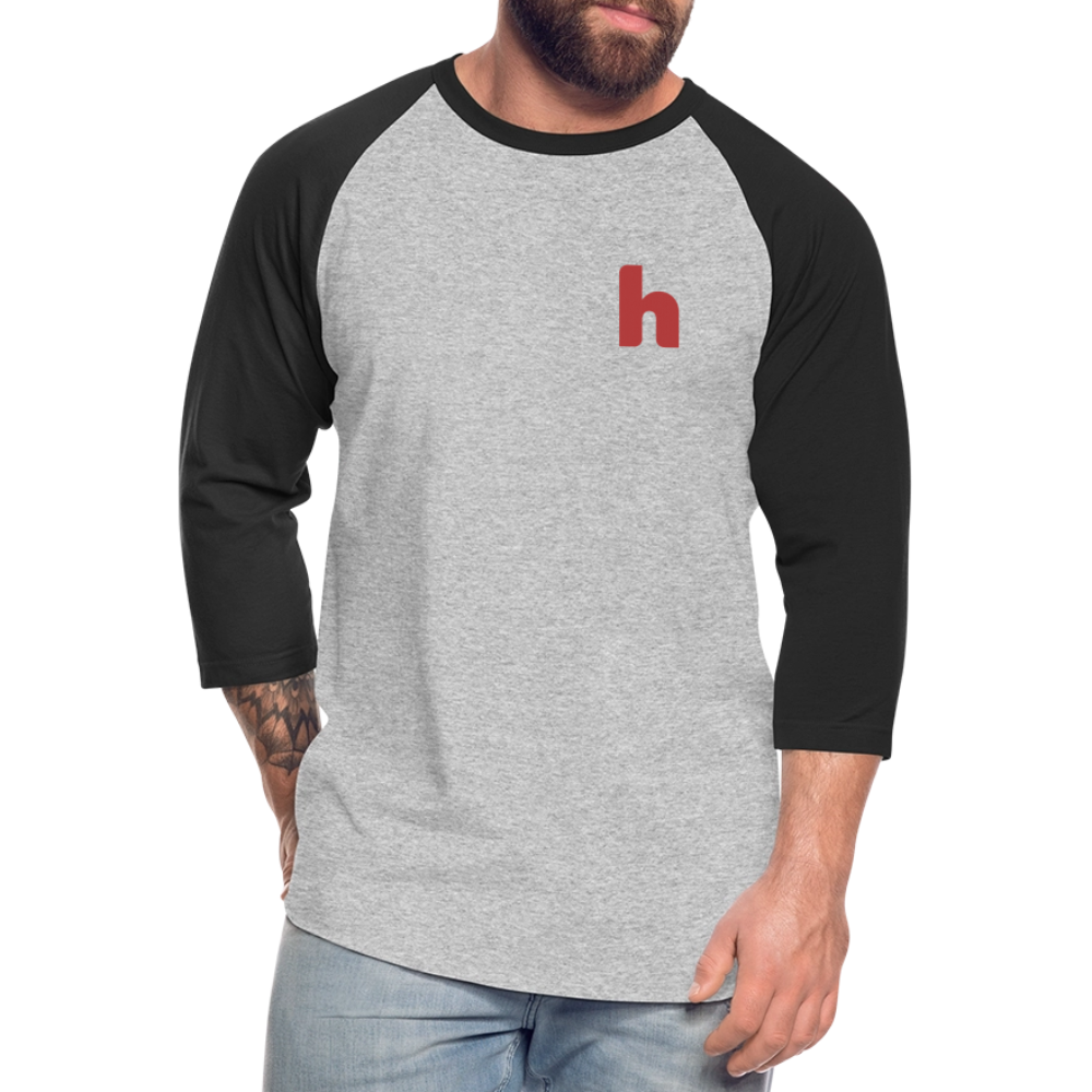 HSH 80th Anniversary Unisex Baseball Shirt - heather gray/black