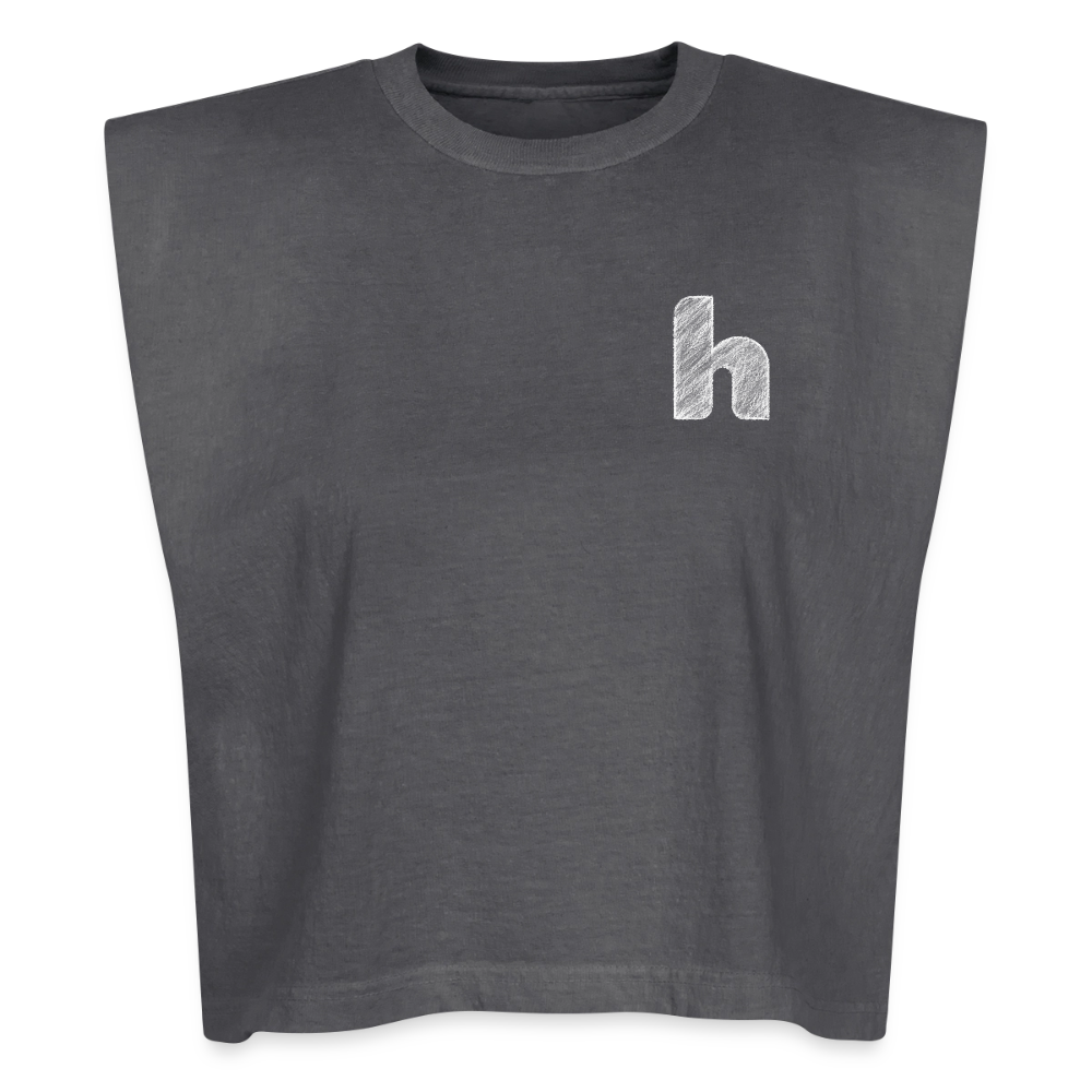 HSH Washed Women´s Chalk Muscle Tank Top - faded black