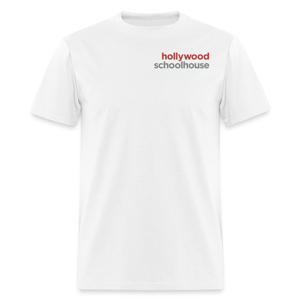 Adult Minimalist T-Shirt (Color Text) - white