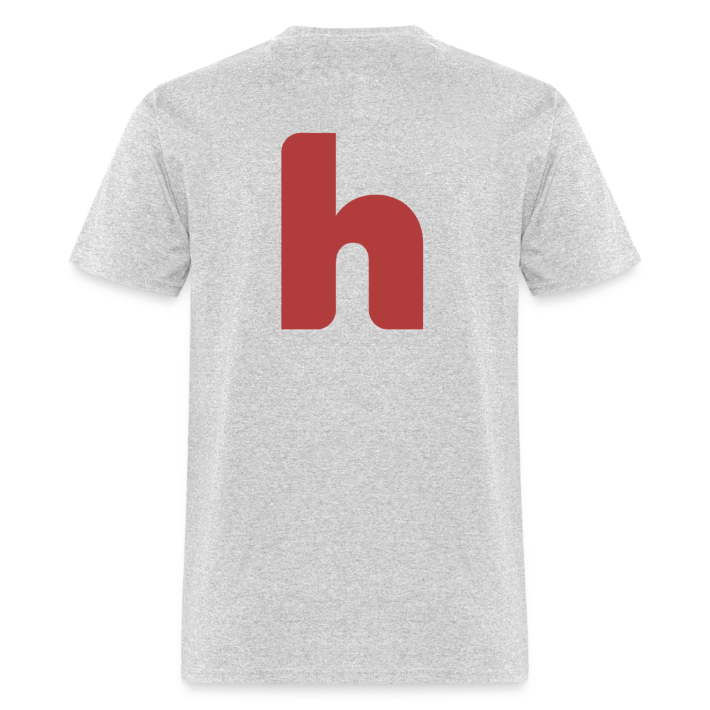 Adult Minimalist T-Shirt (Color Text) - heather gray